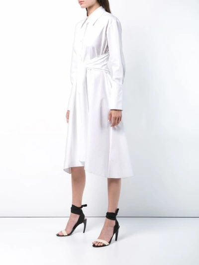 Shop Proenza Schouler Poplin Wrap Dress - White