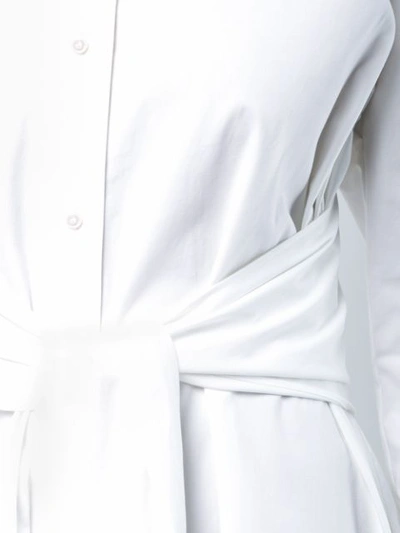 Shop Proenza Schouler Poplin Wrap Dress - White