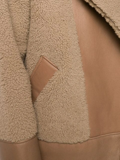 Shop Blancha Contrast Textured Jacket In Neutrals