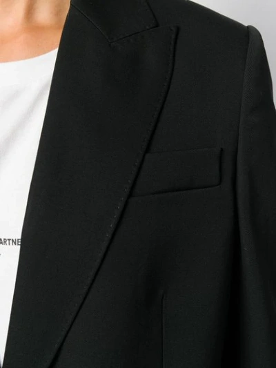 Shop Stella Mccartney Strap Detail Blazer In Black