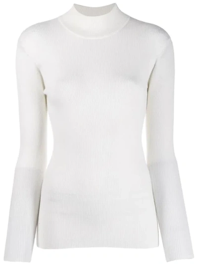 Shop Iro Hydra Turtleneck Sweater In Whi11 Cloudy White