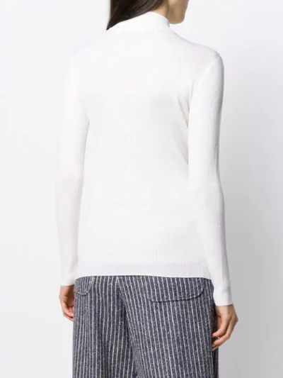 Shop Iro Hydra Turtleneck Sweater In Whi11 Cloudy White