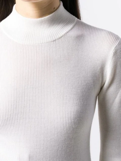 Shop Iro Hydra Turtleneck Sweater In Whi11 Cloudy White