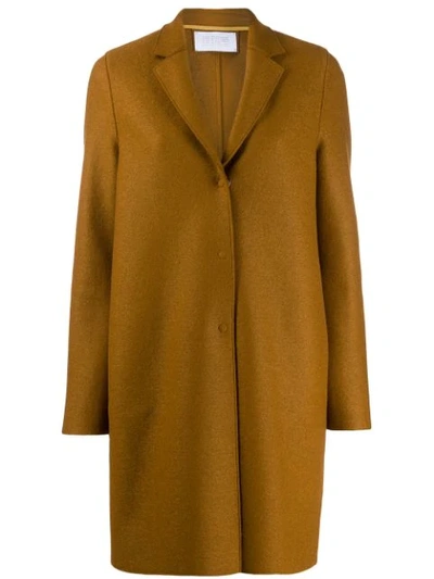 Shop Harris Wharf London Single-breasted Coat In Brown