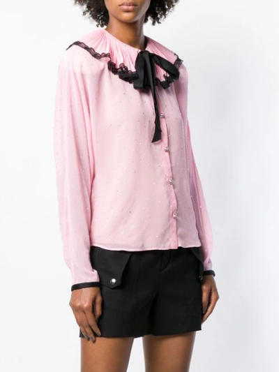 Shop Philosophy Di Lorenzo Serafini Polka Dot Shirt In Pink