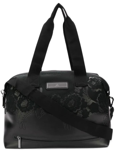 Shop Adidas By Stella Mccartney Floral Detail Holdall - Black