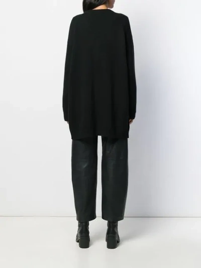 Shop Marni Long-length Knitted Cardigan In Black