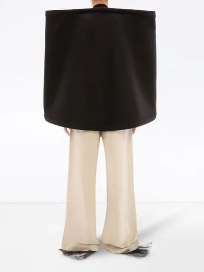 Shop Jw Anderson Wrap Structured Cape In Black