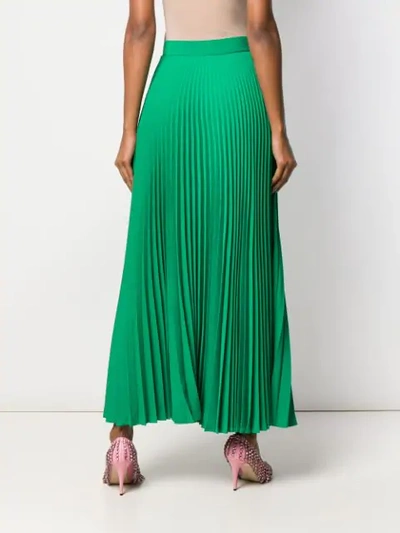 Shop Christopher Kane Squiggle Cupchain Pleated Skirt In 3707 Green