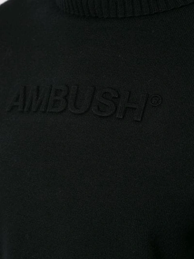 Shop Ambush Logo Relief Jumper In Black