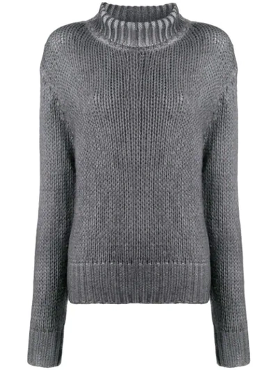 Shop Aragona Pullover Mit Rollkragen In Grey