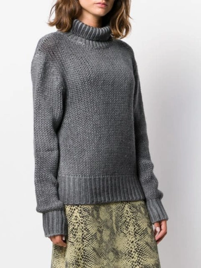 Shop Aragona Pullover Mit Rollkragen In Grey