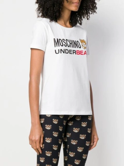 Shop Moschino Teddy Bear T In White