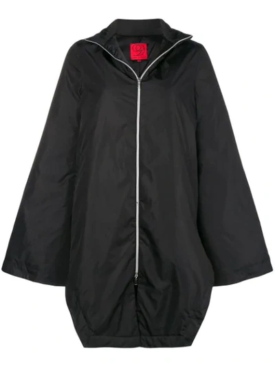 Shop Rouge Margaux Oversized Wide Sleeve Coat - Black