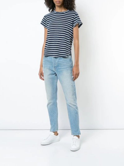 Shop Frame Striped T-shirt - Blue
