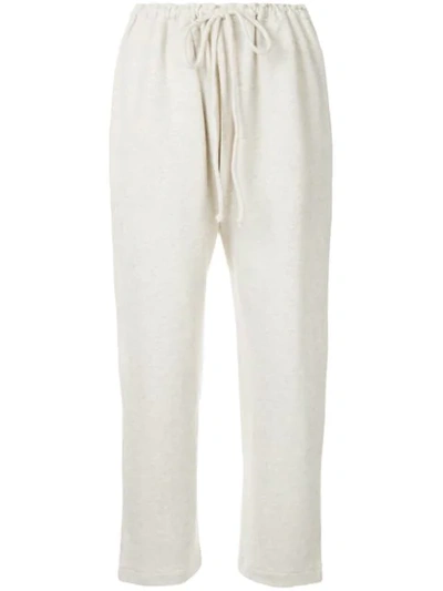 Shop The Upside Cropped Sweatpants In Neutrals