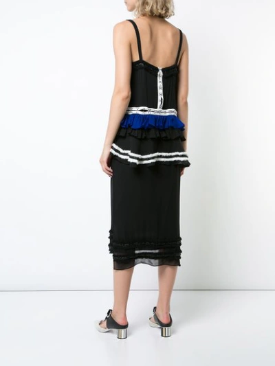 Shop Proenza Schouler Re-edition Ruffled Cami Dress - Black