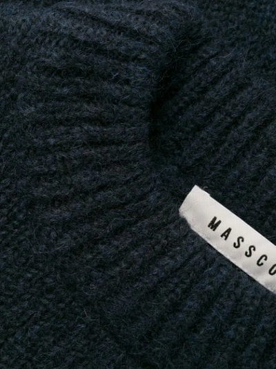 Shop Masscob Chunky Knit Sweater In Blue