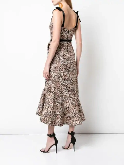 Shop Johanna Ortiz Love Between Species Midi Dress In Brown