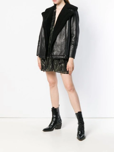 shearling collar jacket