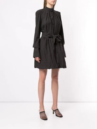 Shop Kitx Two-in-one-hemdkleid In Black