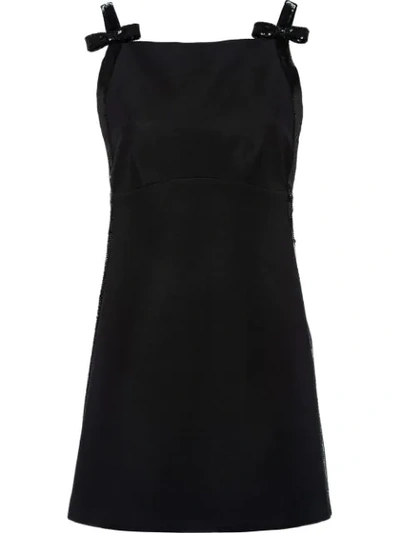 Shop Miu Miu Tricotine Dress In Black