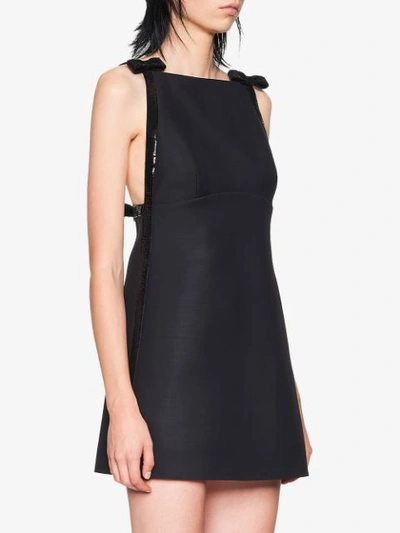 Shop Miu Miu Tricotine Dress In Black