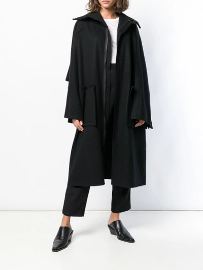 Shop Yohji Yamamoto Oversized Cardi In Black
