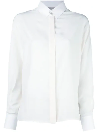 Shop Lanvin Embellished Collar Fastening Shirt