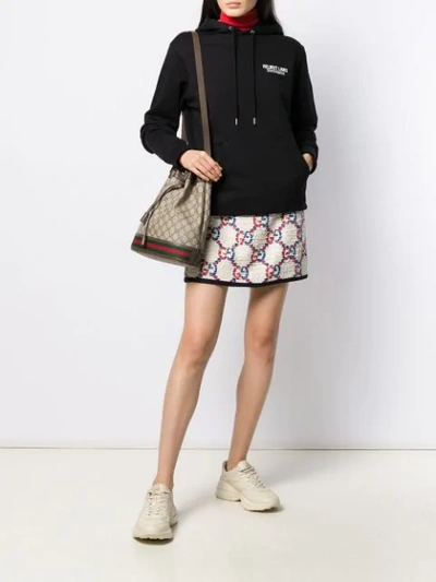 Shop Gucci Gg Tweed Mini Skirt In White