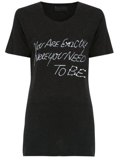 Shop Andrea Bogosian Printed T In Black