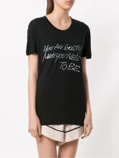 Shop Andrea Bogosian Printed T In Black