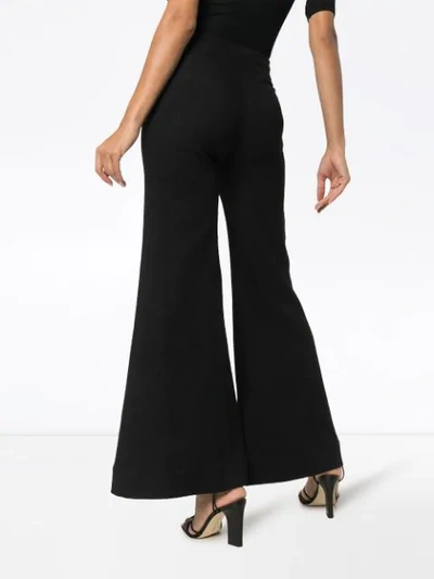Shop Deitas Venus Flared Trousers In Black