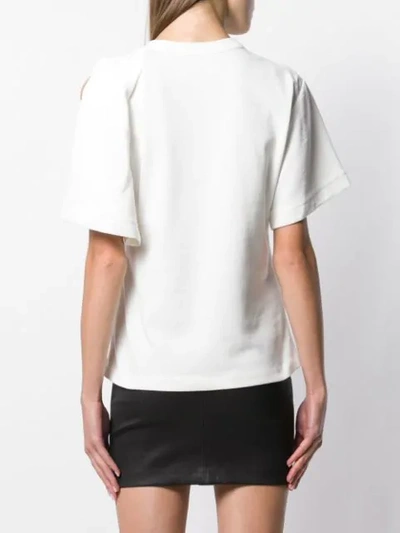 Shop Alexander Wang Asymmetric T-shirt In White