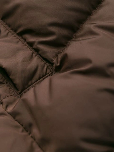 Shop Moncler Clion Padded Jacket In Brown