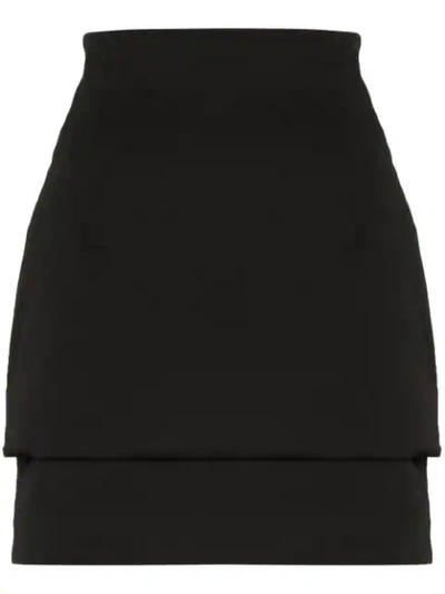 Shop 032c Cosmic Padded Mini Skirt In Black