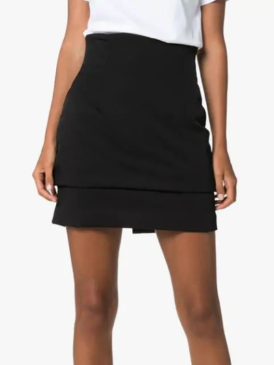 Shop 032c Cosmic Padded Mini Skirt In Black