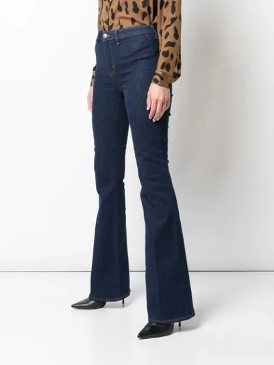 L'AGENCE HIGH-WAISTED FLARED JEANS - 蓝色