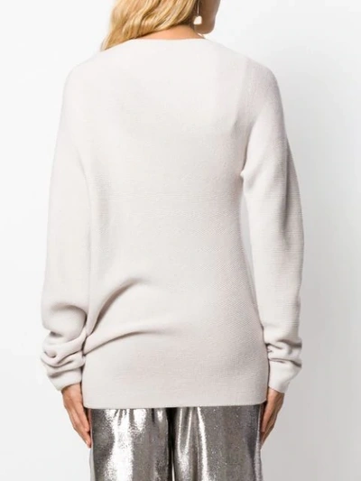 Shop Christian Wijnants Klea Asymmetric Jumper In Neutrals