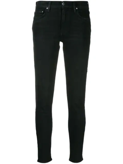 Shop Amiri Stack Jeans In Black