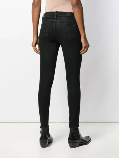 Shop Amiri Stack Jeans In Black