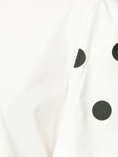 Shop Paskal Polka Dot T-shirt In White/black