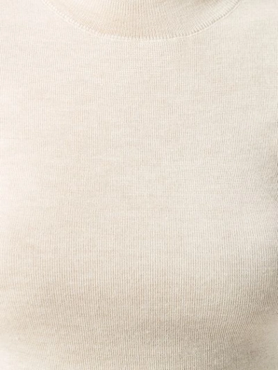 Prada Roll-neck Jumper In Neutrals