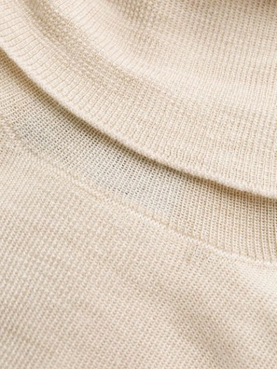 Shop Prada Roll-neck Jumper In Neutrals