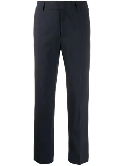 Shop Red Valentino Cropped Trousers In Blue