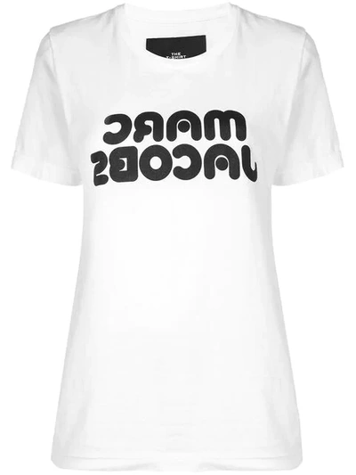 Shop Marc Jacobs Logo Print T-shirt In White