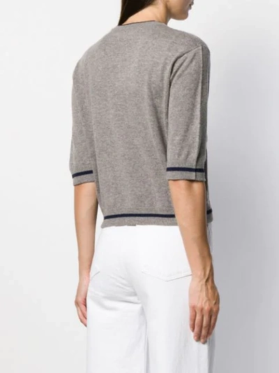 Shop Rohka Spotted Jumper In Grey