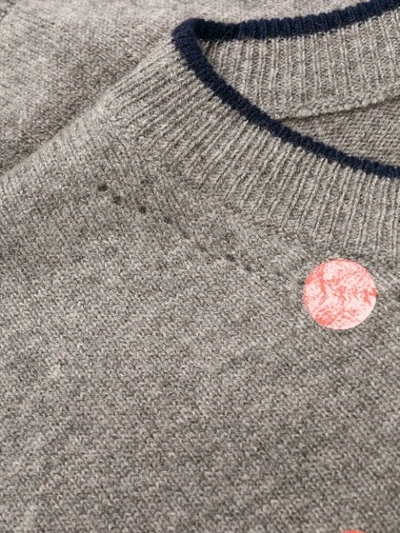 Shop Rohka Spotted Jumper In Grey