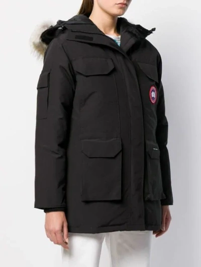 Shop Canada Goose Expedition Parka Coat In 61 - Black - Noir
