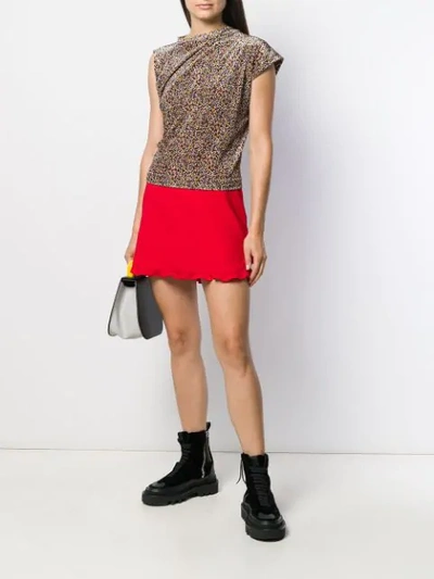 Shop Vivienne Westwood Asymmetric Sleeves T-shirt In Black